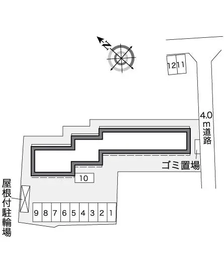 ★手数料０円★西多摩郡瑞穂町箱根ケ崎　月極駐車場（LP）
